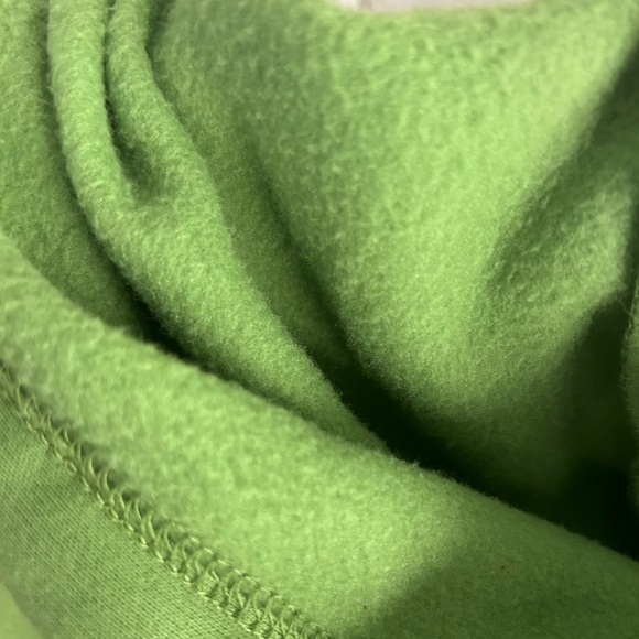 Large Green Zip Up Drawstring Hoodie Sweater Jacket Shein - Picture 3 of 4